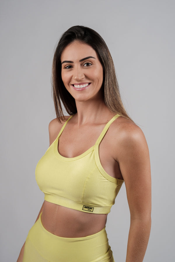 Cropped Sofia Amarelo Neon