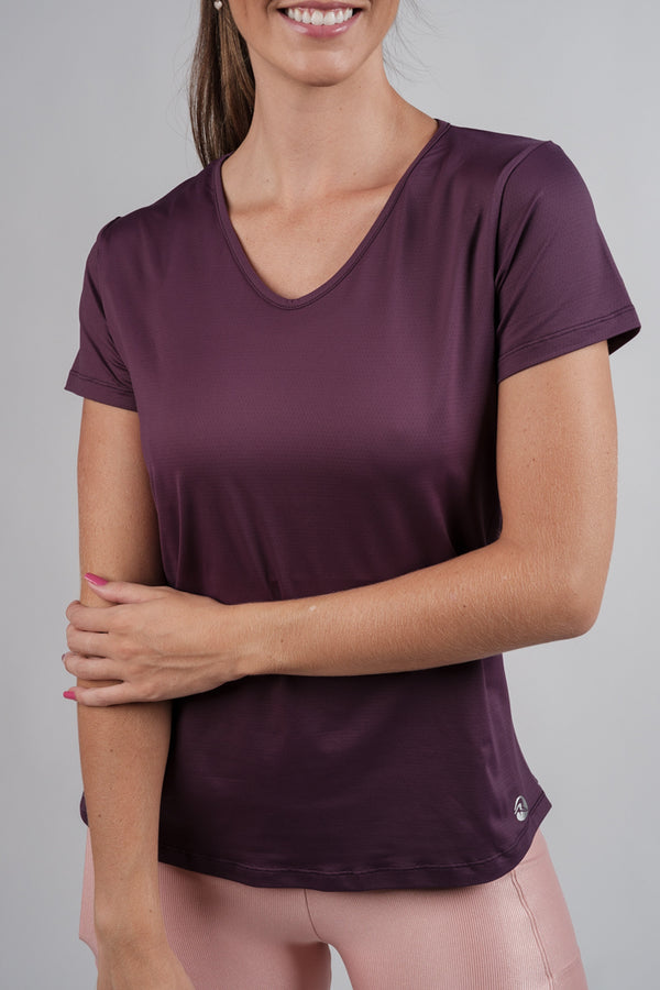 Blusa Dry Fit Berinjela
