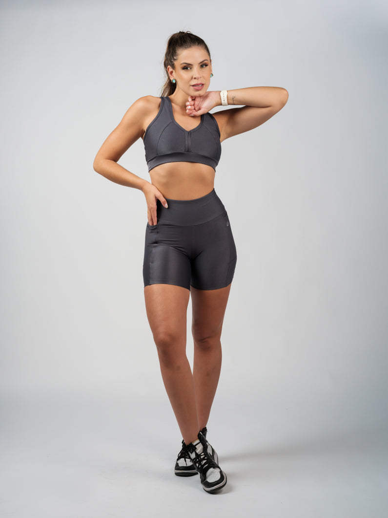 Short Rayp Lover Cinza Chumbo
