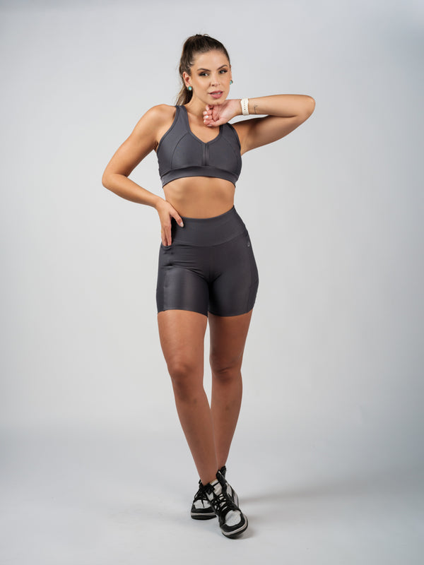 Short Rayp Lover Cinza Chumbo