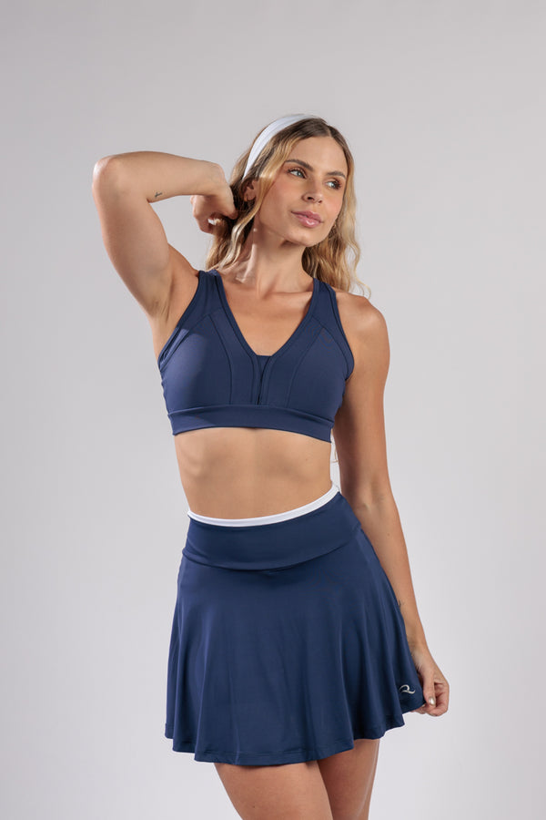 Saia Beach Azul Marinho