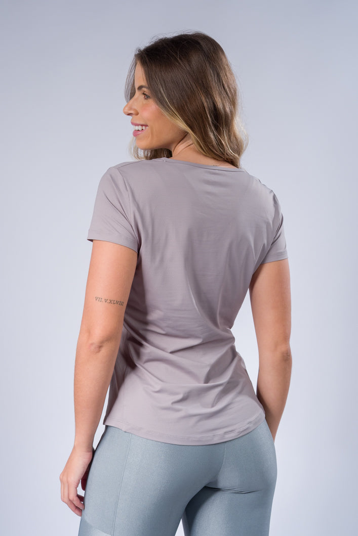 Blusa Dry Fit Cinza
