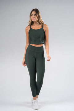 Legging Canelada Fosca Verde Musgo