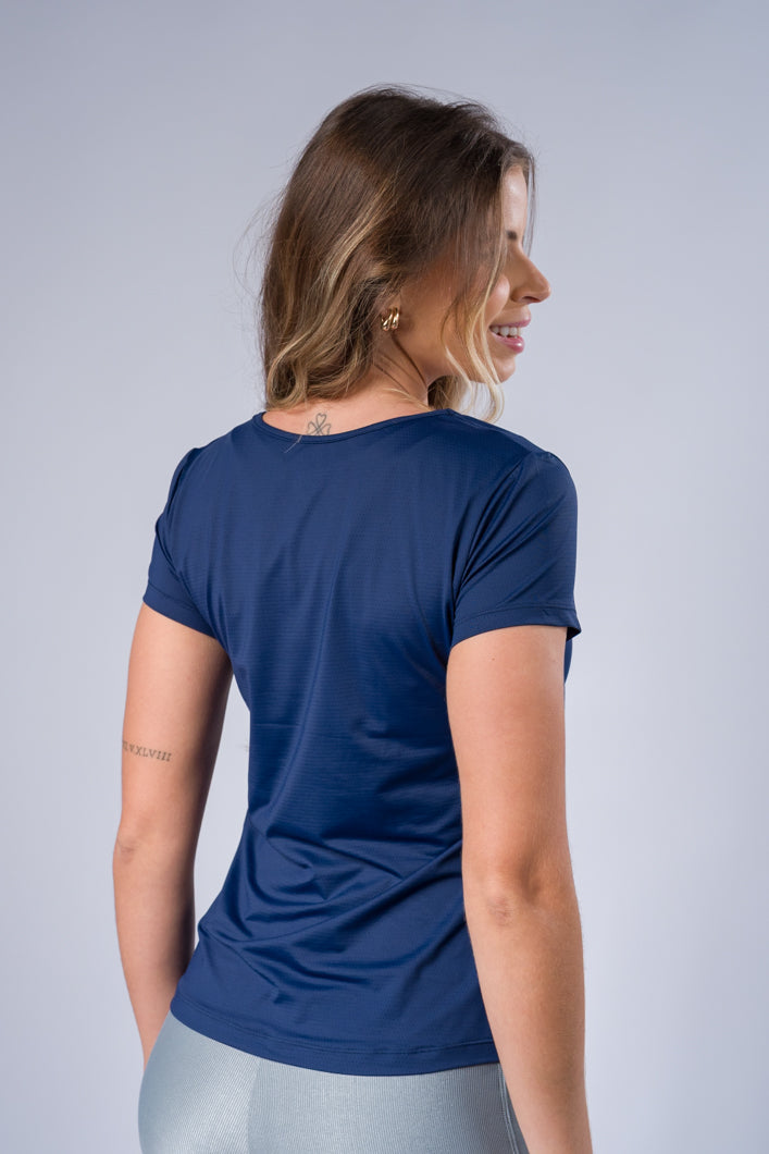 Blusa Fit Azul Marinho