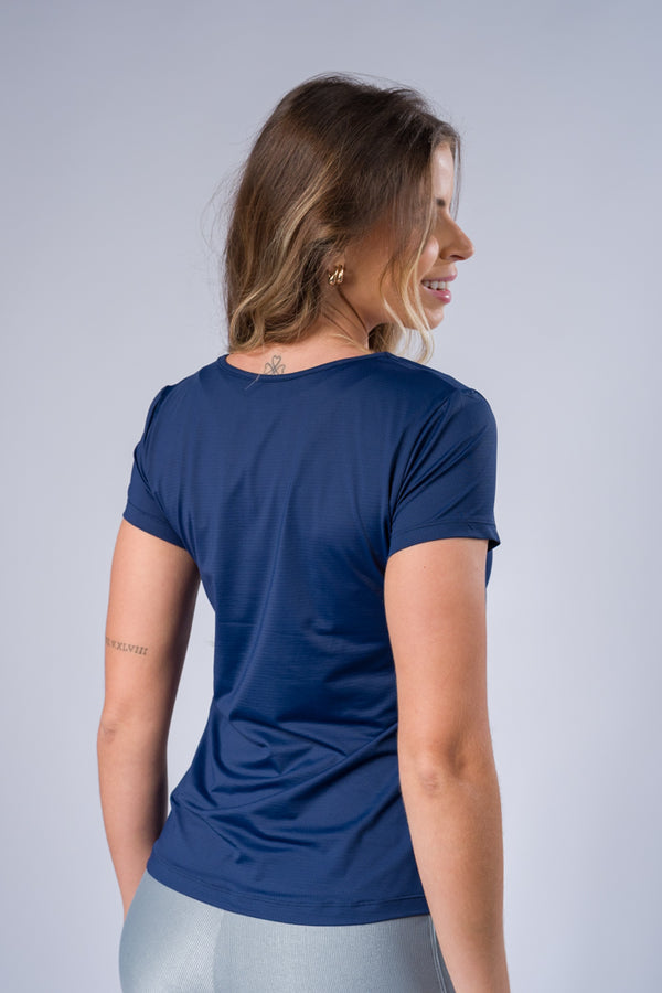 Blusa Fit Azul Marinho