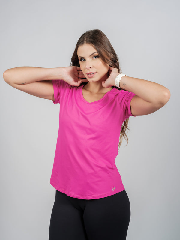 Blusa Dry Fit Rosa Barbie