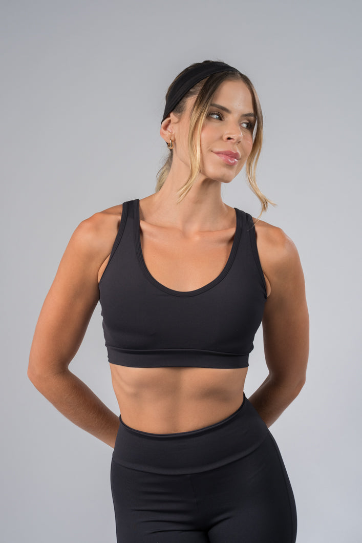 Cropped Alça Larga Suplex Preto