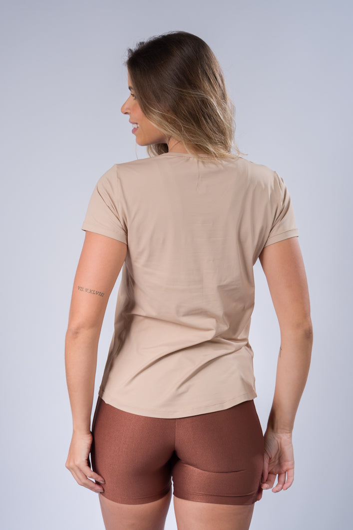 Blusa Dry Fit Bege