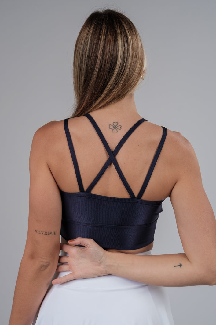 Cropped Sofia Azul Eclipse