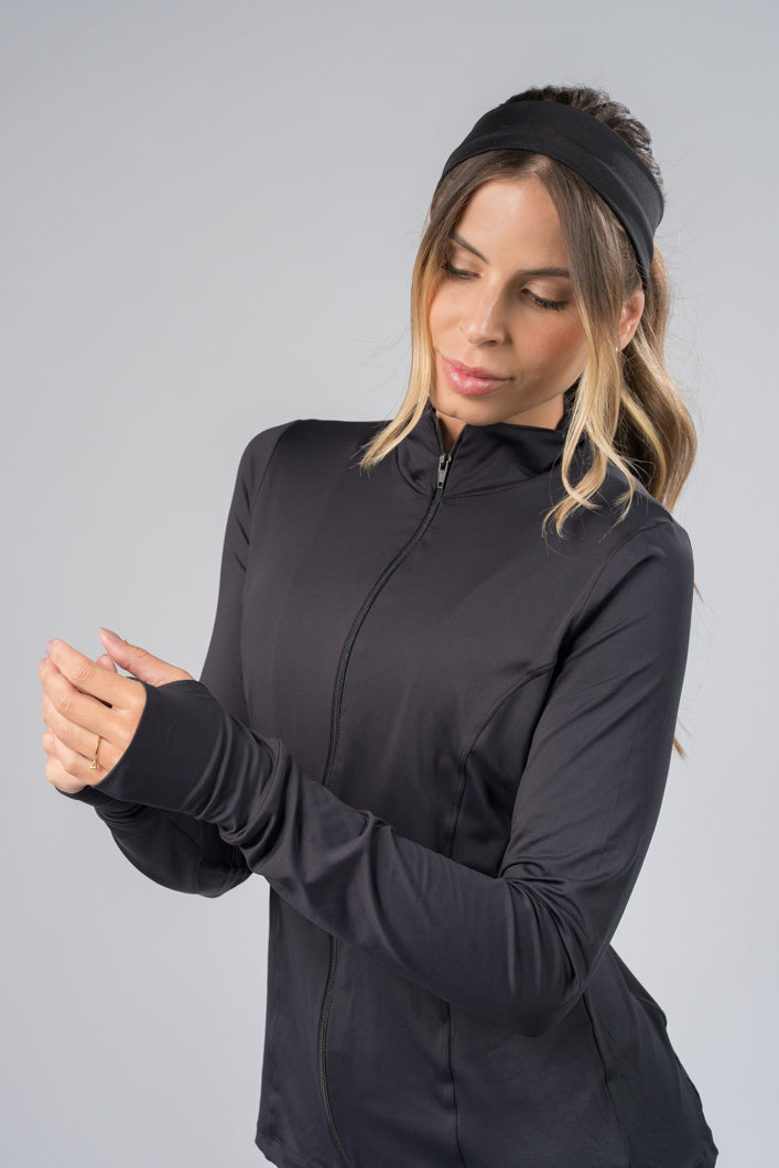 Casaco Slim preto