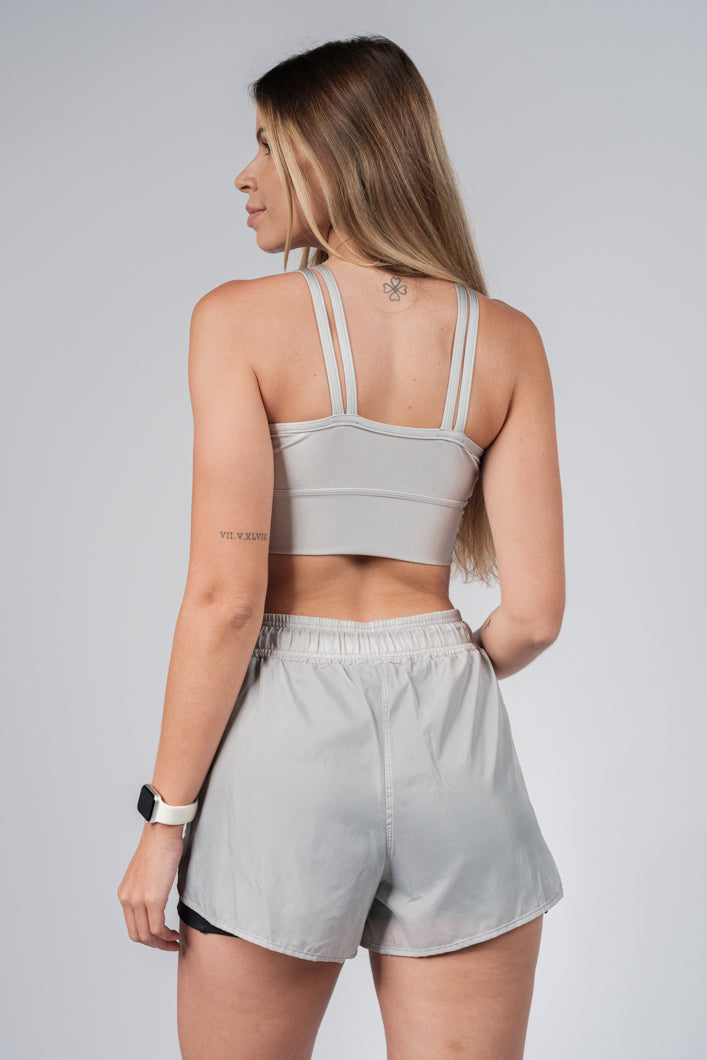 Short Box Fitness Cinza