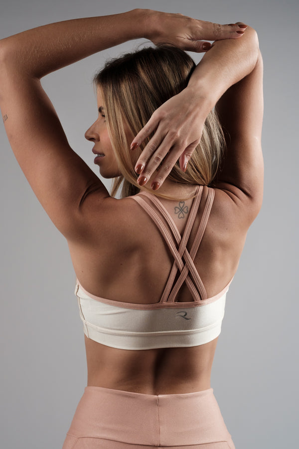 Cropped Sofia Off White com Rosa