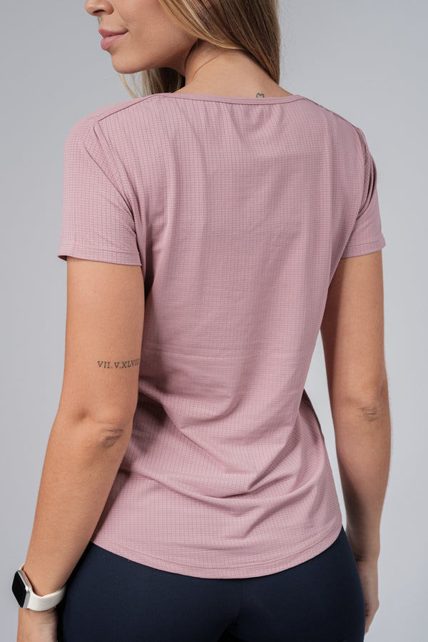 Blusa Dry Fit Rose Texturizada