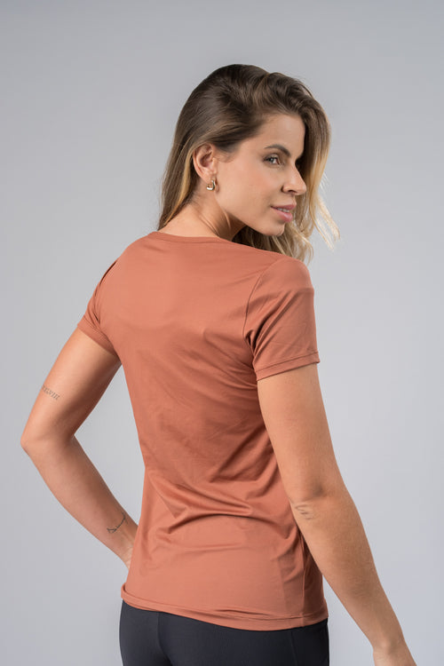Blusa Slim look marrom