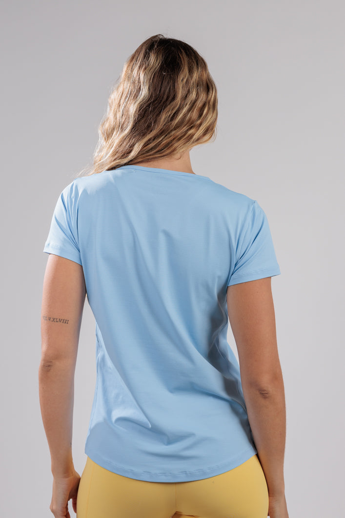 Blusa Dry Fit Azul Bebe