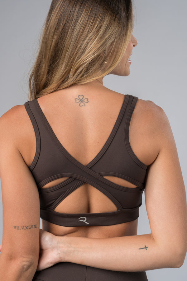 Cropped Alça Larga Suplex Coffe