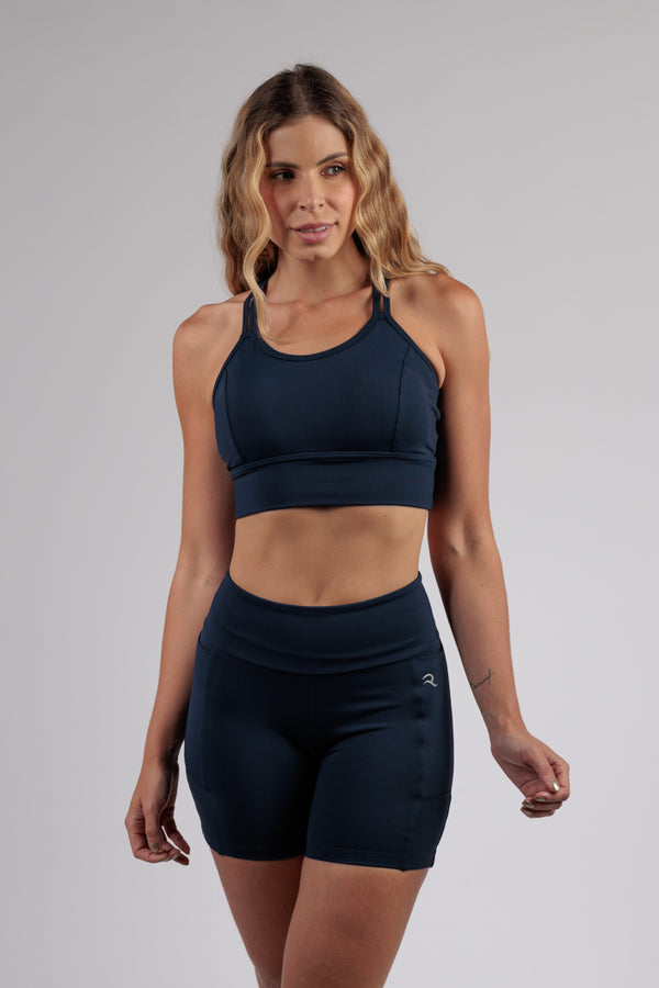 Short Ketten Azul Marinho