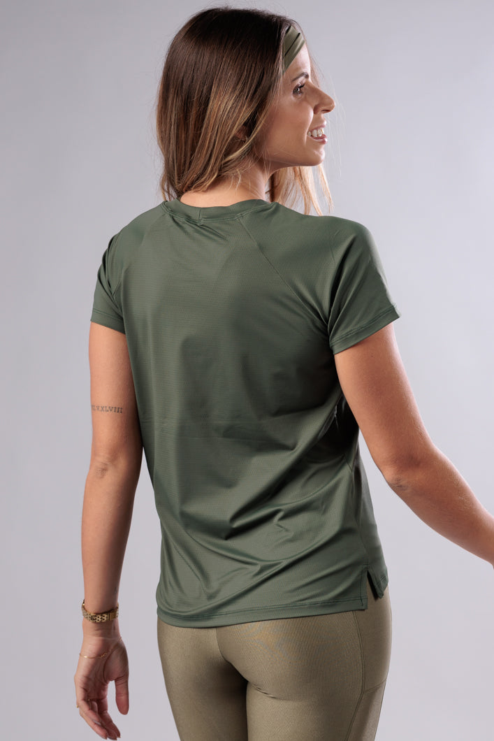 Blusa Fenda Lateral Verde Cacto
