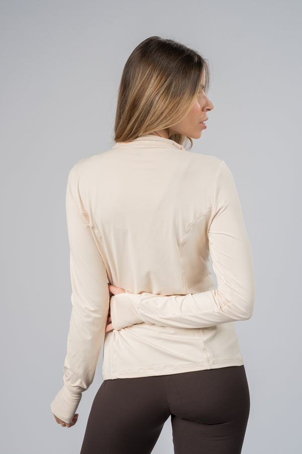 Casaco Slim Off White