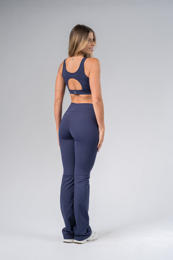 Calça Reta Azul Marinho