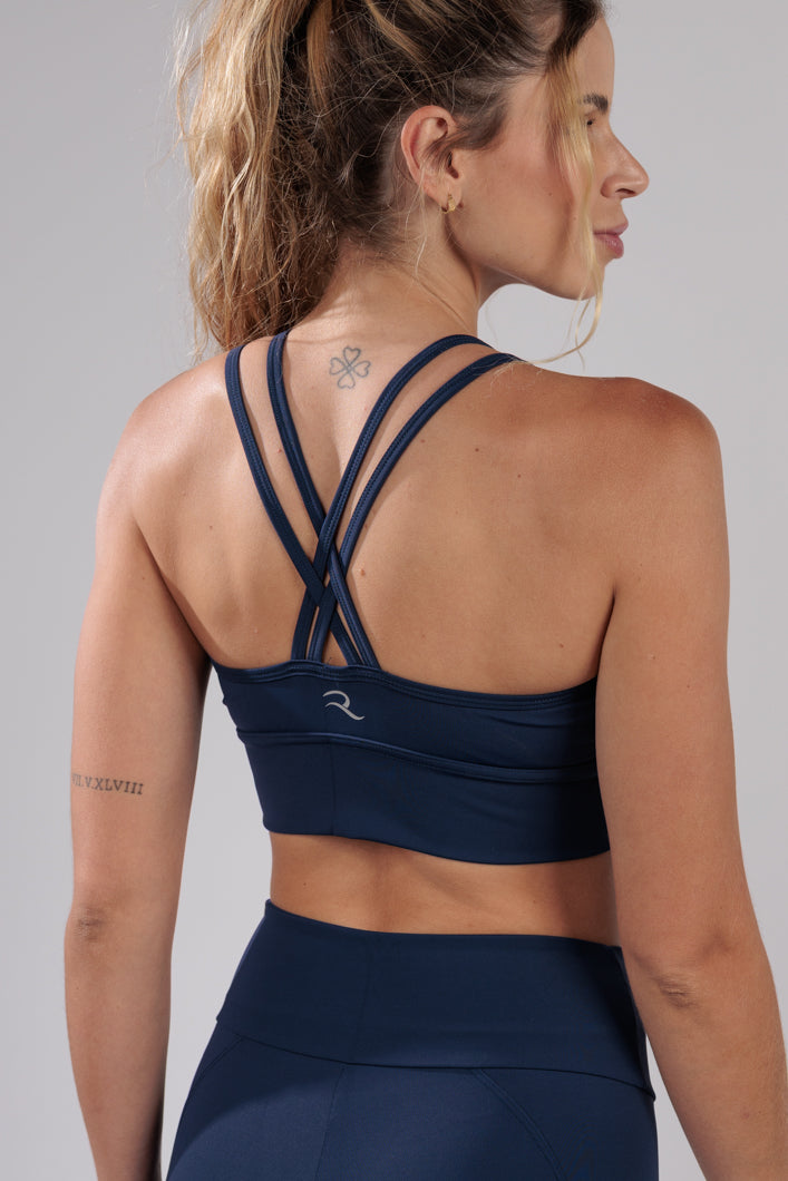Cropped Sofia Azul Marinho – Rayp Fitness