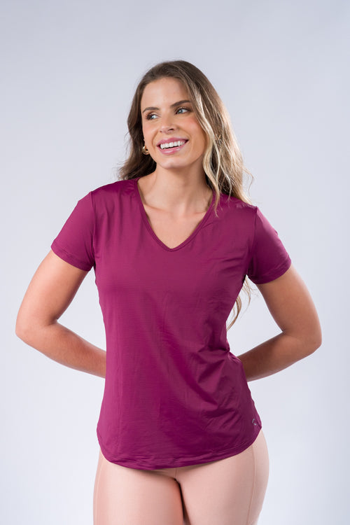 Blusa Dry Fit  Bordô