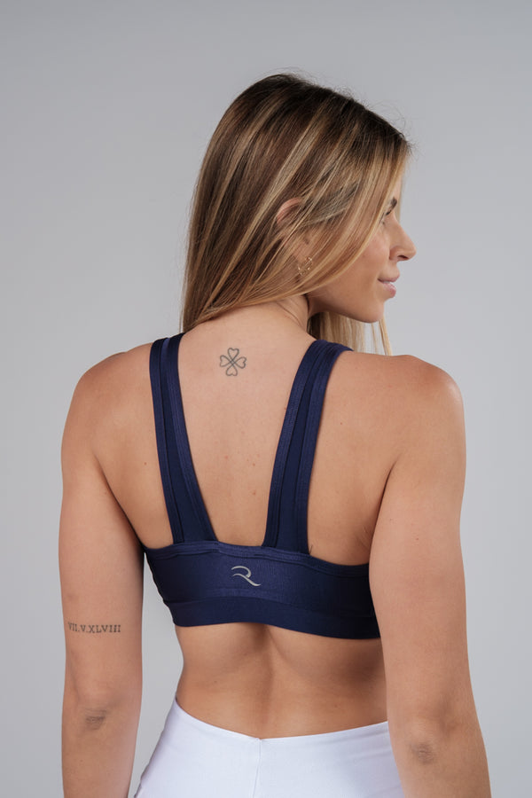 Top Casual Azul Marinho