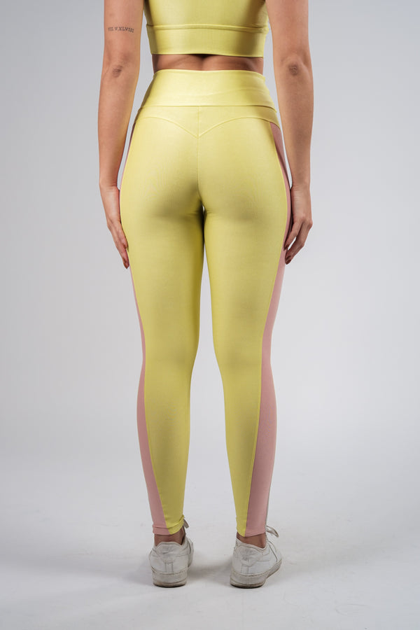 Legging Rayp Lover Amarelo Neon Detalhada