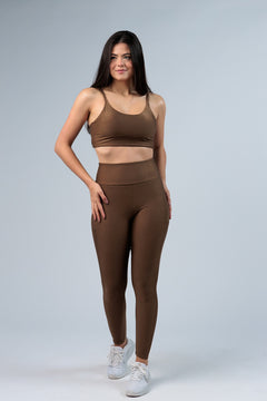 Legging Canelada com Brilho Mascavo