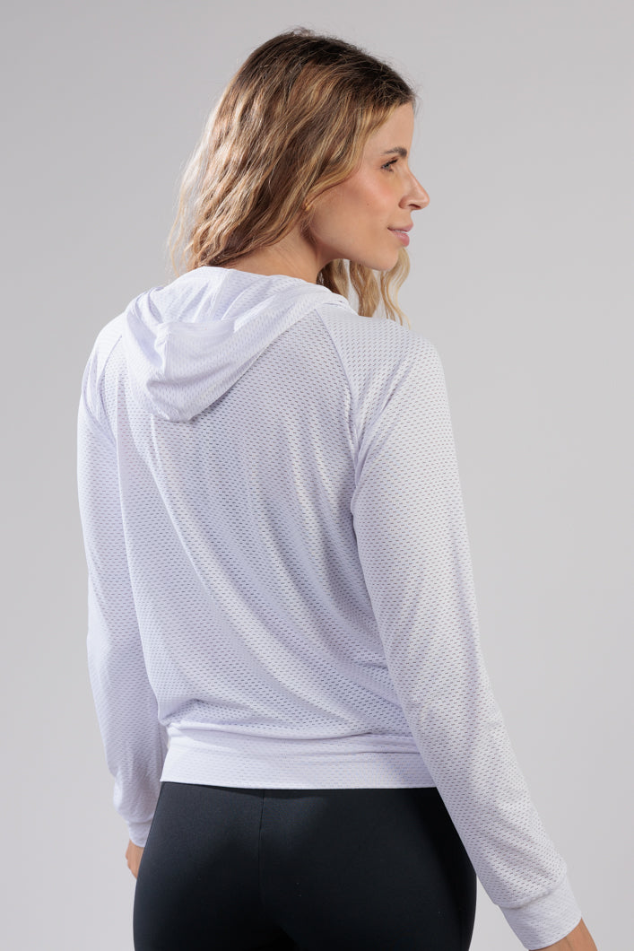 Casaco Dry Fit Sport Branco