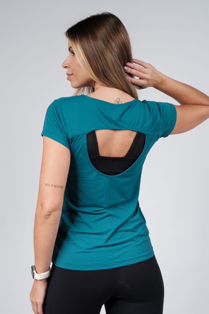Blusa Dry Fit Gota Petróleo
