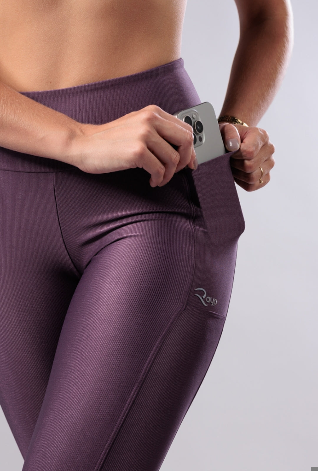 Legging Canelada com Brilho Figo