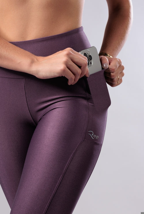 Legging Canelada com Brilho Figo