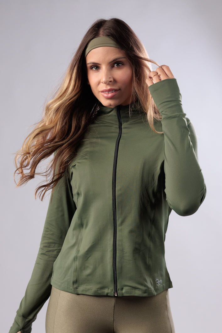 Casaco Slim Verde Musgo