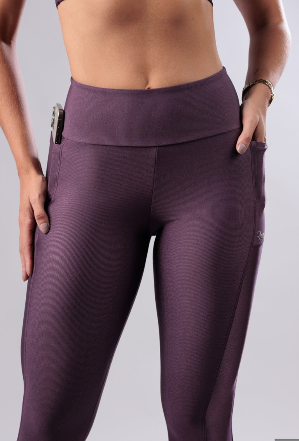 Legging Canelada com Brilho Figo