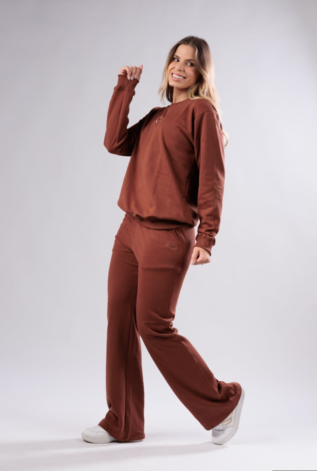 Conjunto de Moletom Rayp Marrom
