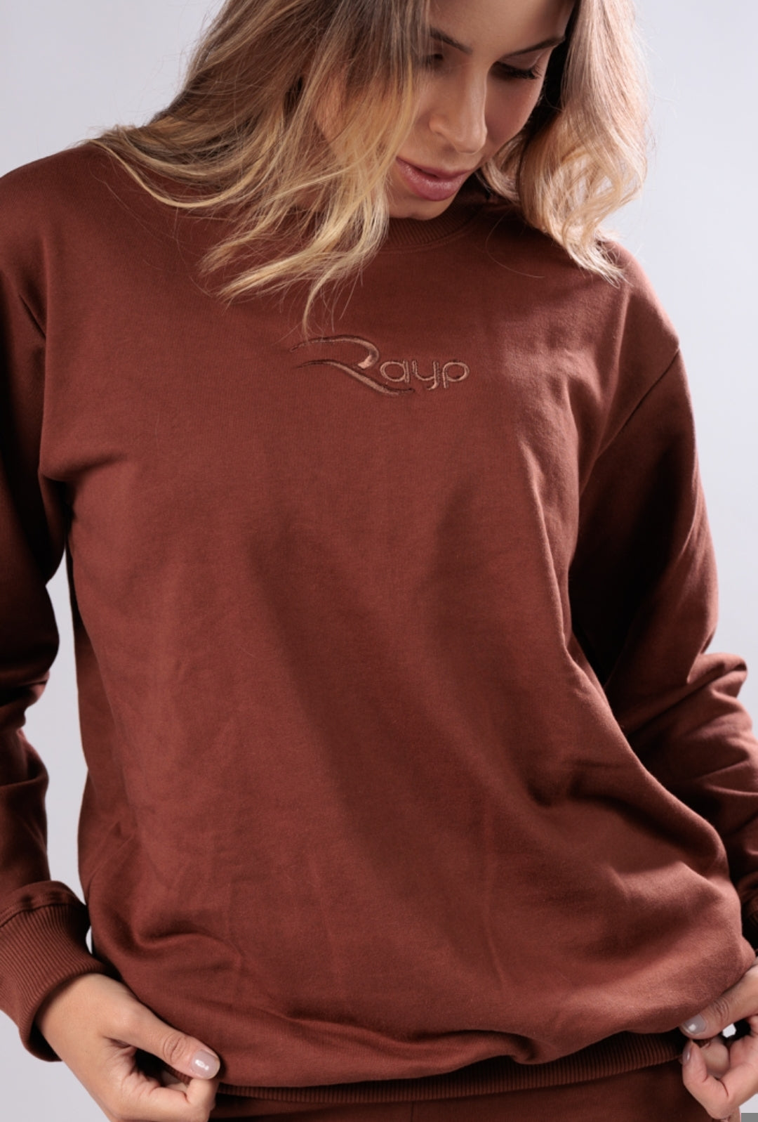 Conjunto de Moletom Rayp Marrom
