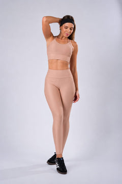 Cropped Sofia Canelado com Brilho Blush